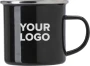 Mug | Enamel | 350 ml | Stainless steel edge