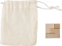 Wooden cube | Puzzle | Packaged in cotton pouch