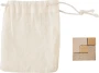 Wooden cube | Puzzle | Packaged in cotton pouch