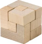 Wooden cube | Puzzle | Packaged in cotton pouch