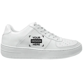 Sneakers | Leer | Maat 36 - 50 | 2 logo bedrukking | Volledig Personaliseerbaar