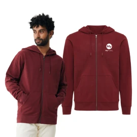 Iqoniq Kapuzenjacke | Recycelte und organische Baumwolle 340g/m² | Unisex | Mit Kapuze und Fleece-Innenfutter