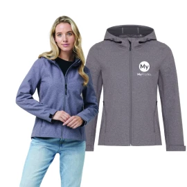 Iqoniq soft shell jacket | Recycled polyester 300 g/m² | For women | Zip pockets