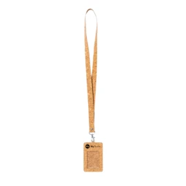 Lanyard with badge holder | Cork & PVC | Durable