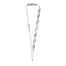 Sublimatie keycord | Polyester | Met meetlintprint| Met metalen haak