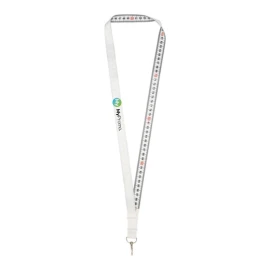 Sublimation lanyard | Polyester | With measuring tape print | With metal hook