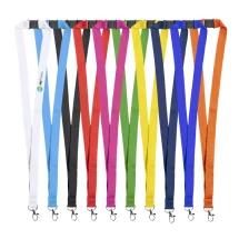 Lanyard | Polyester | Width: 2cm | Safety neck breakaway | Metal carabiner