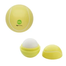 Lip balm | ABS | Tennis ball case shape | Flavour: Vanilla | SPF10