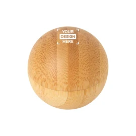Ronde lippenbalsem | Bamboe, ABS | Met vanillearoma | SPF15 | Duurzaam