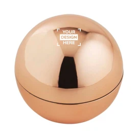 Ronde lippenbalsem | ABS | Met vanillearoma | Metallic look | SPF15