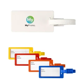 Luggage tag | Recycled plastic | Incl. paper insert, protective cover & plastic strap| Made in UK
