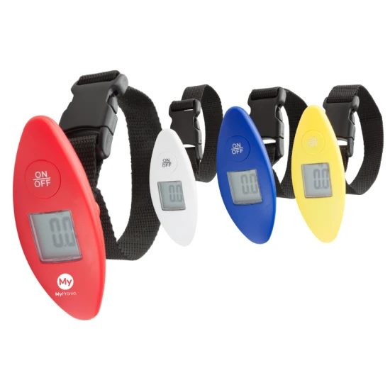 Bagageweegschaal | Plastic | Max 40kg | Met knoopcelbatterij | Blauw