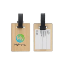 Gepäckanhänger | Bambus | Papier-Einleger