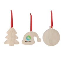 Christmas ornament | Soft natural wood | 3 designs