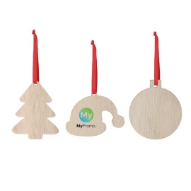 Christmas ornament | Soft natural wood | 3 designs