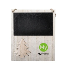 Décoration de Noël | Bois | Face arrière magnétique | Craie incluse