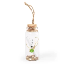 Kerst wensfles | Glas | 7,4 cm