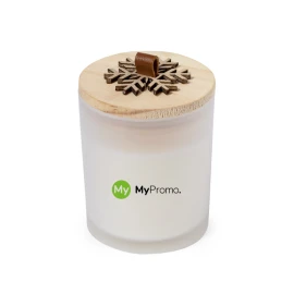 Aromatic candle | Glass | Vanilla | Snowflake design