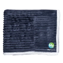 Deken | Koraal fleece- en sherpa-materiaal | 125x160 cm | Zacht en warm