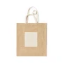 Tote bag | 240g/m2 | Corpo in iuta | Tasca frontale in cotone | Max 6kg | Toni naturali