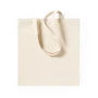 Draagtas | 240g/m2 | 100% katoen | Versterkte handvaten | Max 9kg | Beige