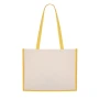 Bag | Laminated jute & cotton | 39x31.5x16cm | 76 cm reinforced handles | Load capacity up to 12 kg