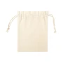 Klein natural Line Bag | 105g/m2 | 100% Baumwolle | Genähtes Finish | Selbstschließende Schnüre