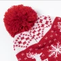 Weihnachtsmütze | Weiches Acryl-Polyester | Weihnachtsmuster | Mit Bommel