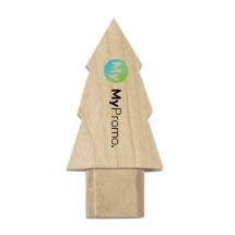 USB-flashdrive | Hout | 16 GB | Kerstboom design