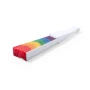 Hand fan | rPET & polyester | 43x23cm | Rainbow design
