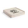 Spielset | Holz | 16 x 16 x 3 cm | Mikado | Schach | Dame | Domino