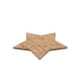 Posavasos | Corcho natural | Forma de estrella | Set de 4