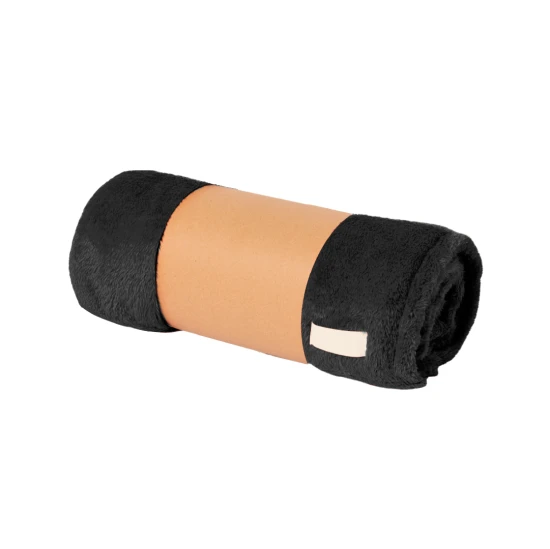 Blanket | Coral fleece | 130x160 cm | Soft | Anti-pilling | Black