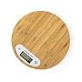 Keukenweegschaal | Bamboe 165 g | Ø19,3 x 1,7 cm | Maximaal 5 kg | Digitaal display