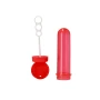 Seifenblase | Kunststoff | 30 ml Flüssigkeit | Dreimal so großer-Blasenstab | Farbigem Deckel