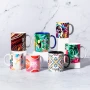 Sublimation mug | Ceramic | 350ml | White mug for sublimation | Colourful handle and interior