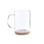 Mug | Verre | 450 ml | Base en liège naturel