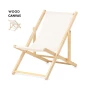 Chaise pliante | Bois & toile | 4 positions réglables | Convertible en transat | Incl. sac de transport