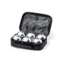 Petanque set | Metal and wood | With measuring string | rPET carrying case with handle and zip closure