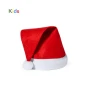 Chapeau de Noël pour enfants | Polyester | 27 x 40,5 cm | Bande frontale | Pompon