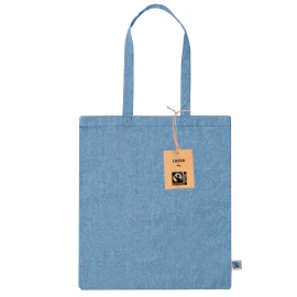 Tote bag | Recycled cotton 120g/m2 | 38 x 42 cm | Long handles | Fairtrade