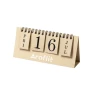 Ewiger Kalender | Recycelter Karton | Schwarze Ringe