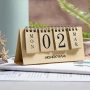 Ewiger Kalender | Recycelter Karton | Schwarze Ringe