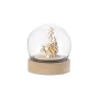 Beleuchtete Weihnachtskugel | Acryl und MDF 0.072 kg | 8.5 cm | Nachhaltig | Pflanzliche Elemente
