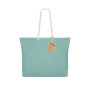 Sac de plage | Coton recyclé 220 g/m² | 55x39x15 cm | Avec soufflet | Longues anses tressées