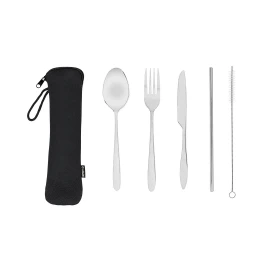 Cutlery set | Stainless steel | Fork, knife, spoon | Compact design