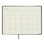 Cuaderno con planificador mensual | PU | Tapa dura | 100 hojas | 13 hojas de planificación