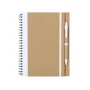Cuaderno A5 con espiral | Cartón reciclado | 60 páginas en blanco | Detalles en colores