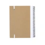 Cuaderno A5 con espiral | Cartón reciclado | 60 páginas en blanco | Detalles en colores