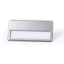 Name tag badge | Metal | 6.8x3.4x0.9cm | Double fixing system
